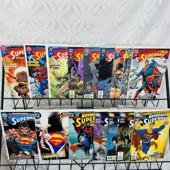 Adventures Of Superman 603-605 608-610 613-615 626 636 639 641 643 645 648 Lot - Picture 1 of 7